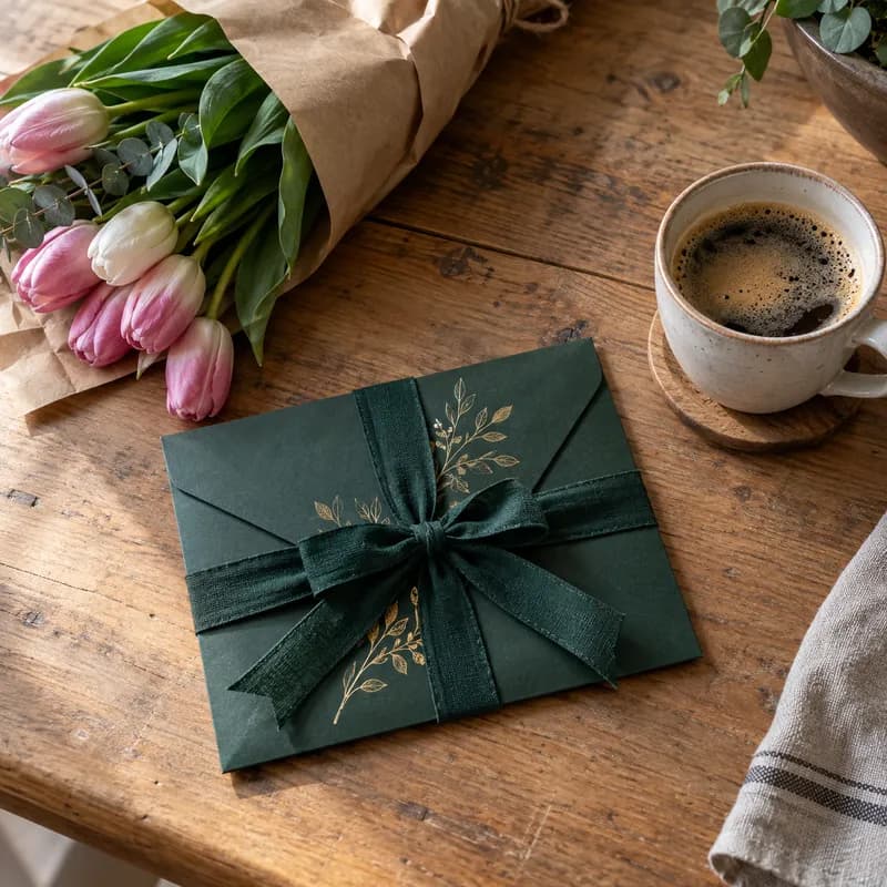 Voucher na masaż w zielonej kopercie – Voucher na Dzień Kobiet – masaż w prezencie w Poznaniu